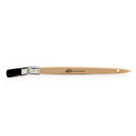 PREMIUM Plattpinsel mit schwarzer Borste und 90% Tops
