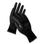 909 Alfa Malerhandschuhe schwarz (PU-beschichtet)