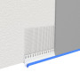 Hart-PVC- Leiste mit beidseitigem WDVS-Gewebe und sichtbarer Tropfkante