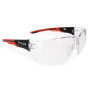 Moderne Schutzbrille mit randloser Sichtscheibe aus Polycarbonat 